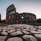 Colosseum at dusk, Rome. Federico di Dio@Unsplash