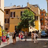 Piazza de Sant'Egidio, Rione XIII Trastevere, Rome. Trolvag@Wikimedia Commons