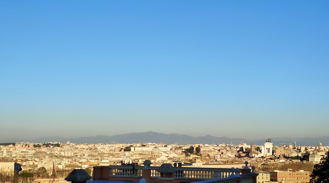 Rome View from Gianicolo Hill, Italy. Alessandro Cossu@Wikimedia Commons