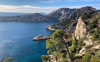 Calanques de Marseille, the cliffs nestled between Marseille and Cassis. Hugo Vidal@Unsplash