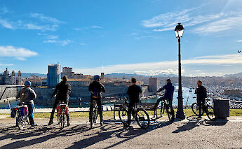 Looking out over Marseille, Marseille e-bike tour, France. CC:TO