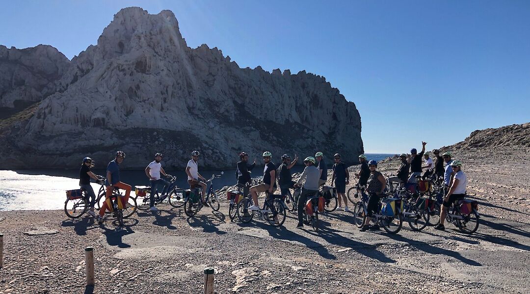 Rest stop, Marseille e-bike tour, France. CC:TO