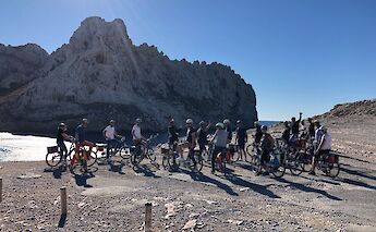 Rest stop, Marseille e-bike tour, France. CC:TO