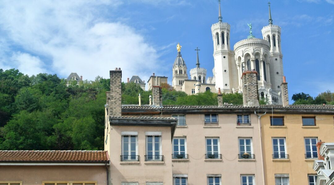 View of the Basilica of Notre-Dame de Fourvière, Lyon. Unsplash@Tania Benson