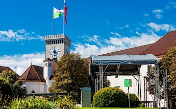 Tower Clock at Ljubljana's castle. Eugene Kuznetsov@Unsplash