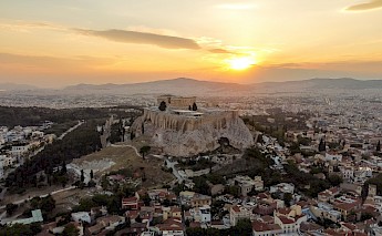 Sunset, Athens, Greece. Zach Vessels@Unsplash