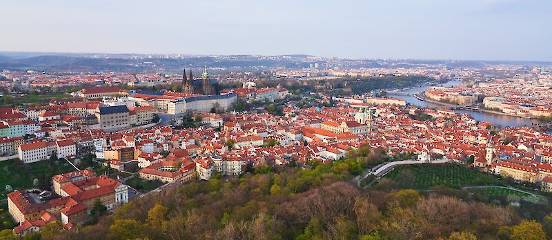 Panoramic shot of Prague, Czech Republic. Timo Volz@Unsplash