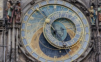 Close-up of Prague's Astronomical Clock. Frederic Barriol@Unsplash
