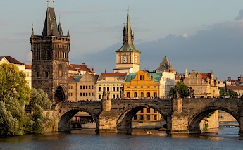Charles Bridge, across the Vltava River, Prague. Martin Krchnacek@Unsplash