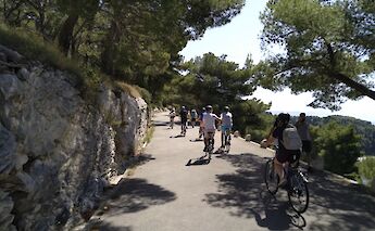 Riding along the coast, Split, Croatia.