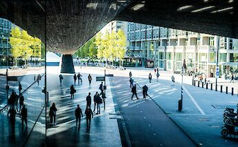 Central Station, Rotterdam, The Netherlands. Unsplash: Nick Staal