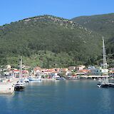 Sami, Kefalonia from the water, Greece. Flickr: Nicksy58