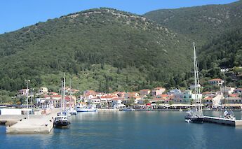 Sami, Kefalonia from the water, Greece. Flickr: Nicksy58