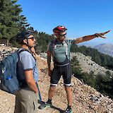 Discover the mystical Mount Ainos on a downhill mountain biking tour