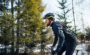 Biking in the snow. Getty Images@Unsplash