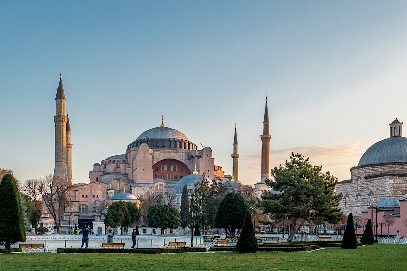 Hagia Sophia, Istanbul, Turkey - one of the greatest existing examples of Byzantine architecture. Lewis J Goetz@Unsplash