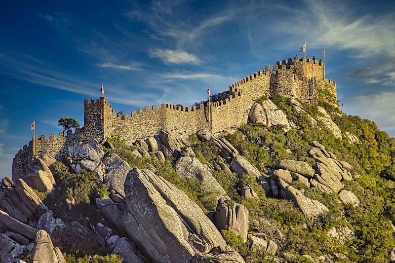 The Castle of the Moors, built in the 8th and 9th centuries, Sintra, Portugal. Bobby Rahe@Unsplash