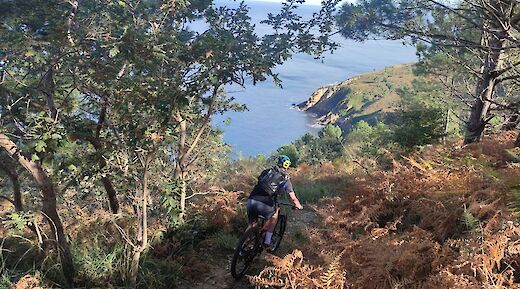 Mountain bike tour, Igueldo mountain.