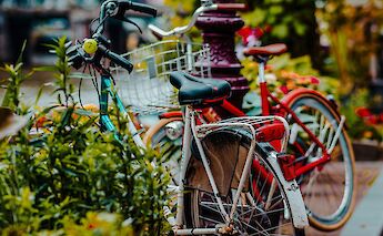 Bikes in the street, Amsterdam, Holland. Jahanzeb Ahsan@Unsplash