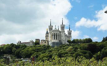 Basilica of Fourvière on the hill above Lyon. Unsplash@Salya T
