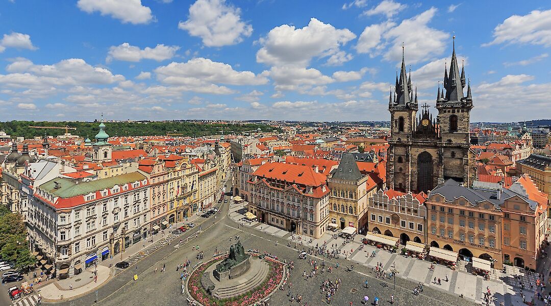 View from the tower in Old Town, Prague, Czech Republic. CC:A.Savin