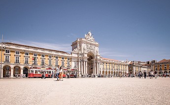 Comércio Square at an angle, Lisbon, Portugal. Frank Nürnberger@Unsplash