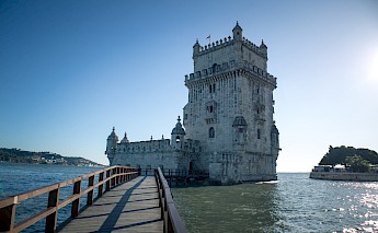 Wooden bridge leading to Belem Tower, Lisbon, Portugal. Marin Barisic@unsplash