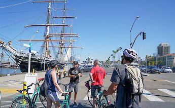 Bike tour of the port, San Diego, California, USA. CC:Unlimited Biking