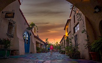 Colorful Pathway at the Spanish Art Village, Balboa Park, San Diego, California. Intricate Explorer@Unsplash