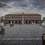 Gloomy day at the Piazza del Plebescito, Naples, Italy. N i c o l a@Wikimedia Commons