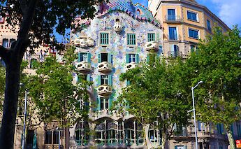 Trees fronting Casa Batllo, Barcelona, Spain. Ruggiero Calabrese@Unsplash
