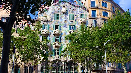 Trees fronting Casa Batllo, Barcelona, Spain. Ruggiero Calabrese@Unsplash
