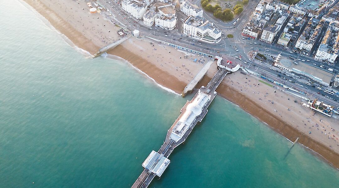 Aerial view, Brighton Port, Brighton, England. Martin Forster@Unsplash