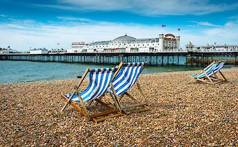 Deck chairs, Brighton, Sussex, England. David S@Unsplash