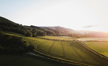 Dusk at South Down, Brighton, England. Sam Knight@Unsplash
