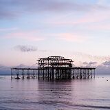 Remnants of West pier at dusk, Brighton, England. Hamish Duncan@Unsplash