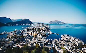 Aerial view of Alesund, Norway. Nicolai Berntsen@Unsplash
