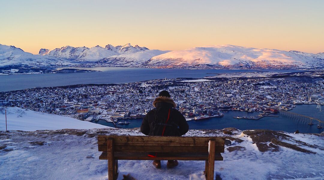 View of Tromso from above, Tromso, Norway. Daniel Vogel@Unsplash