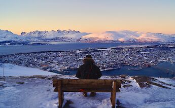 View of Tromso from above, Tromso, Norway. Daniel Vogel@Unsplash