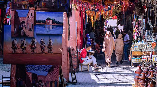 Jemaa el-Fnaa, a square and market place in Marrakesh's Medina quarter (old city), Morocco. Esteban Palacios Blanco@Unsplash