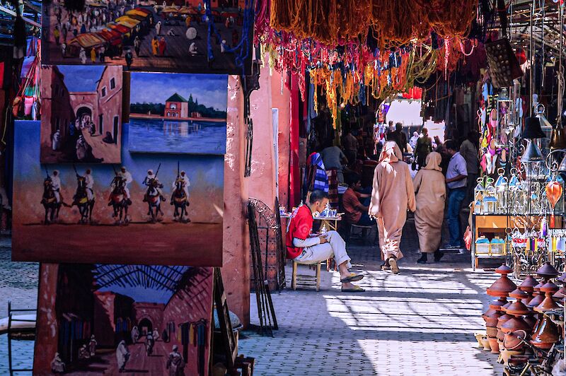 Jemaa el-Fnaa, a square and market place in Marrakesh's Medina quarter (old city), Morocco. Esteban Palacios Blanco@Unsplash