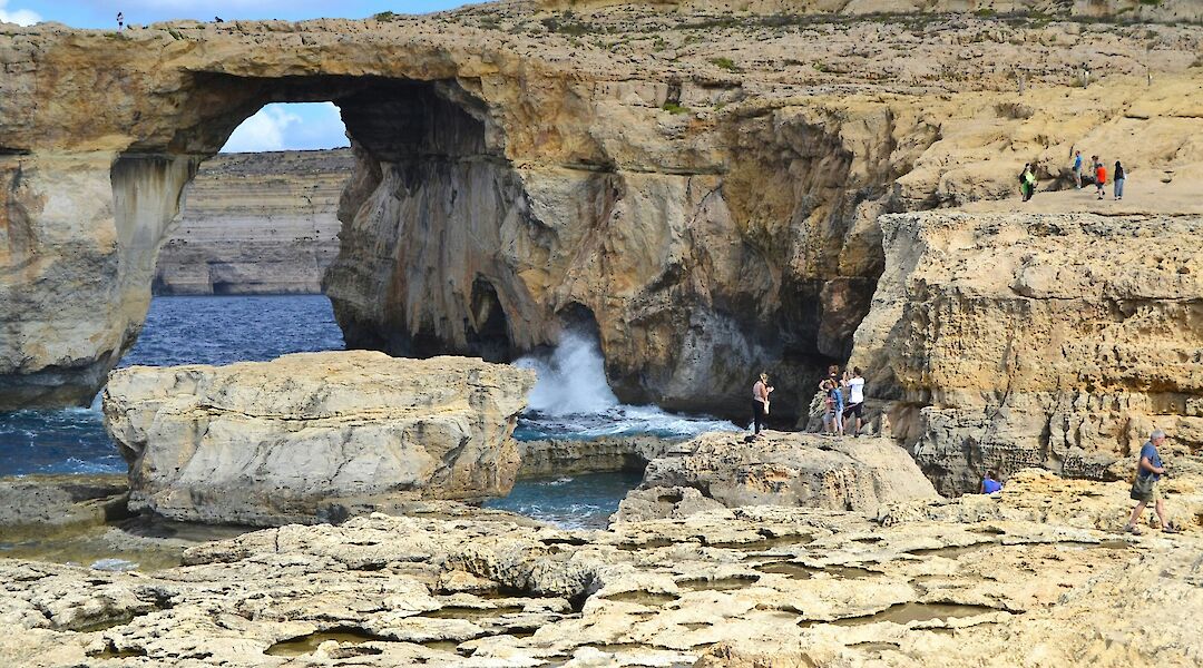 Walking on the rocks in Gozo, Malta. Michele Chapman@Unsplash