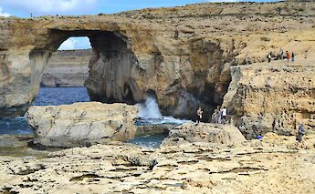 Walking on the rocks in Gozo, Malta. Michele Chapman@Unsplash