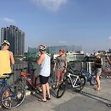 Photo break on a City Urban Bike Tour, Ho Chi Minh City, Vietnam.