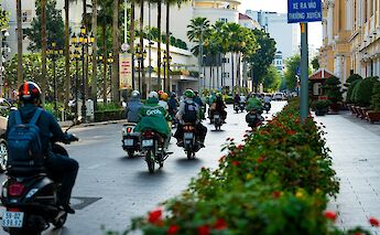 Motorcyclists in Ho Chi Minh City, Vietnam. Orbital 101 Studio@Unsplash