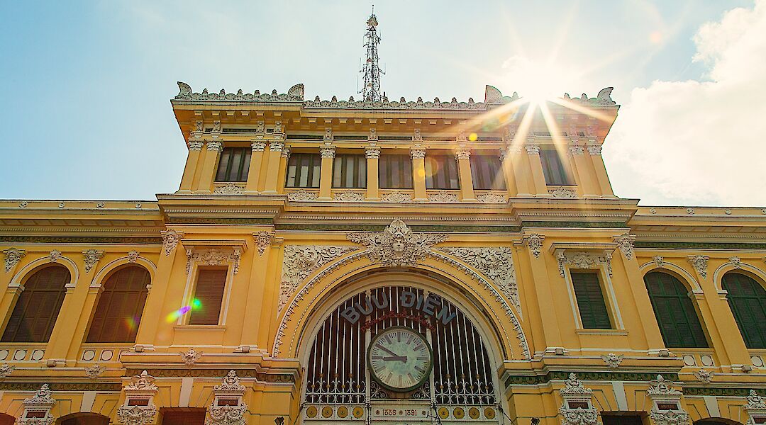 Worm's eye view of the Central post office, Ho Chi Minh City, Vietnam. Quang Pham Duy@Unsplash