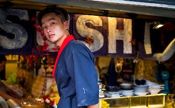 Sushi shop, Ho Chi Minh City, Vietnam. Matt W Newman@Unsplash