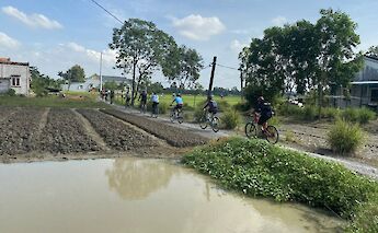 Countryside bike tour, Ho Chi Minh City, Vietnam.