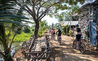 Mekong Delta bike and boat tour, Ho Chi Minh City, Vietnam.