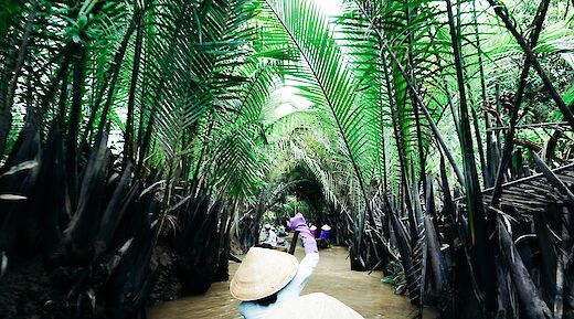 Rowing through the Mekong River Delta, Ho Chi Minh City, Vietnam. Jacky Young@Unsplash